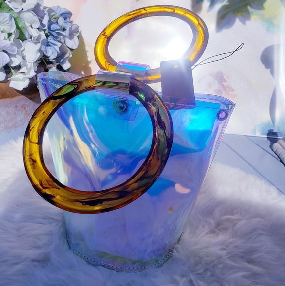 Clear iridescent clutch bag - Picture 2 of 3